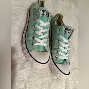 Converse Light Green Canvas Sneakers